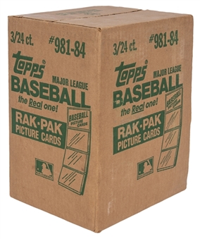 1984 Topps Baseball Unopened 3-Box Rack Case